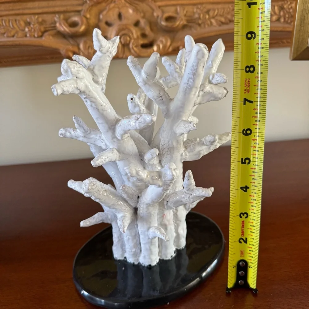 Abigails Italian Faux Coral Sculpture NWT Coastal Decor